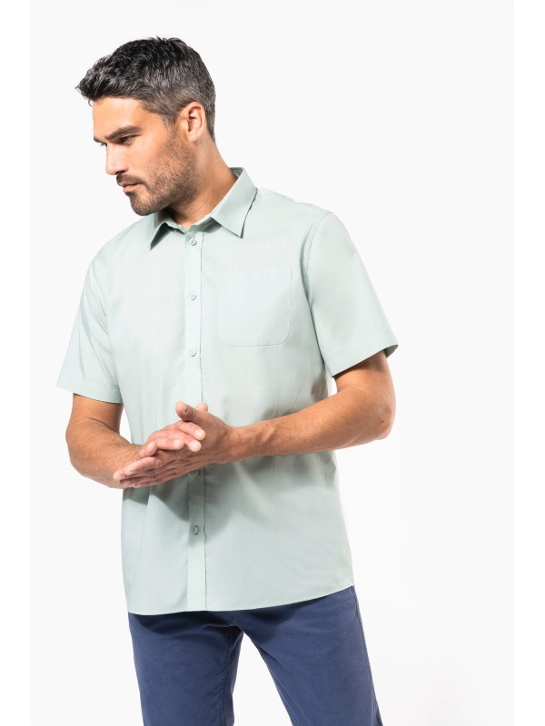 Camisa popeline manga curta de tratamento fcil - K551C