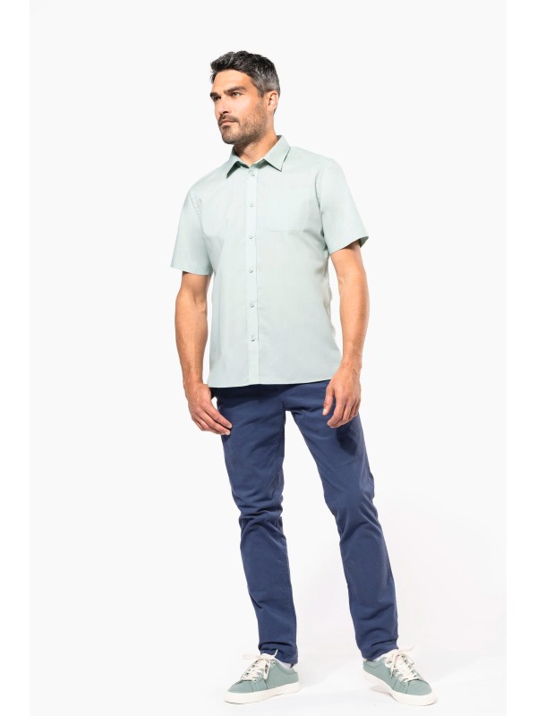 Camisa popeline manga curta de tratamento fcil - K551C