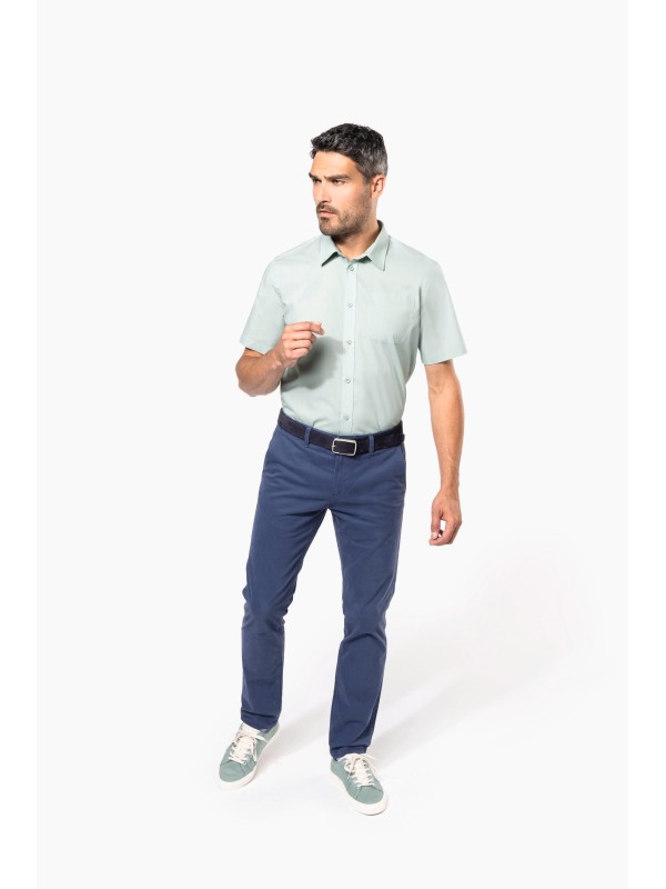 Camisa popeline manga curta de tratamento fcil - K551C