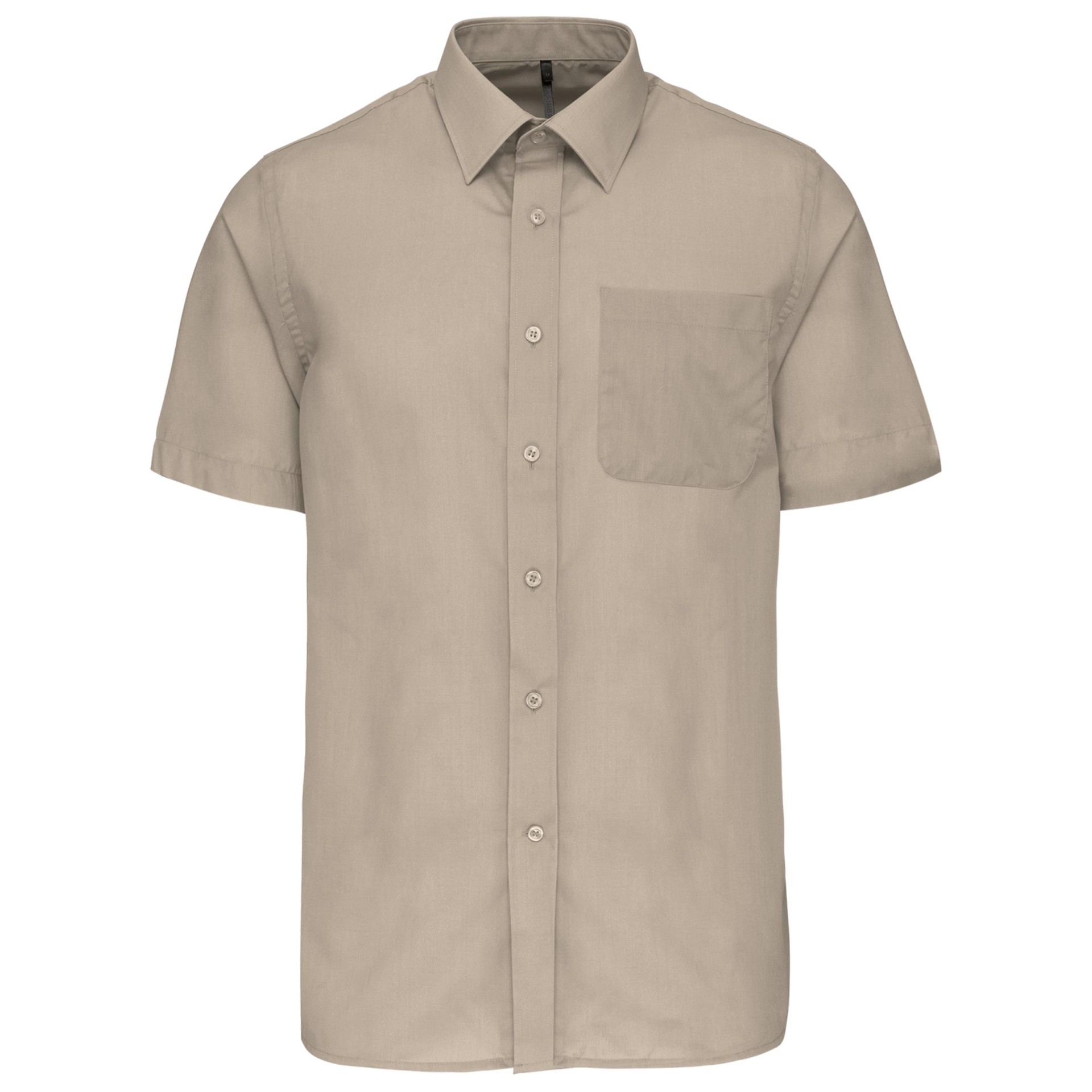 Camisa popeline manga curta de tratamento fácil - K551C