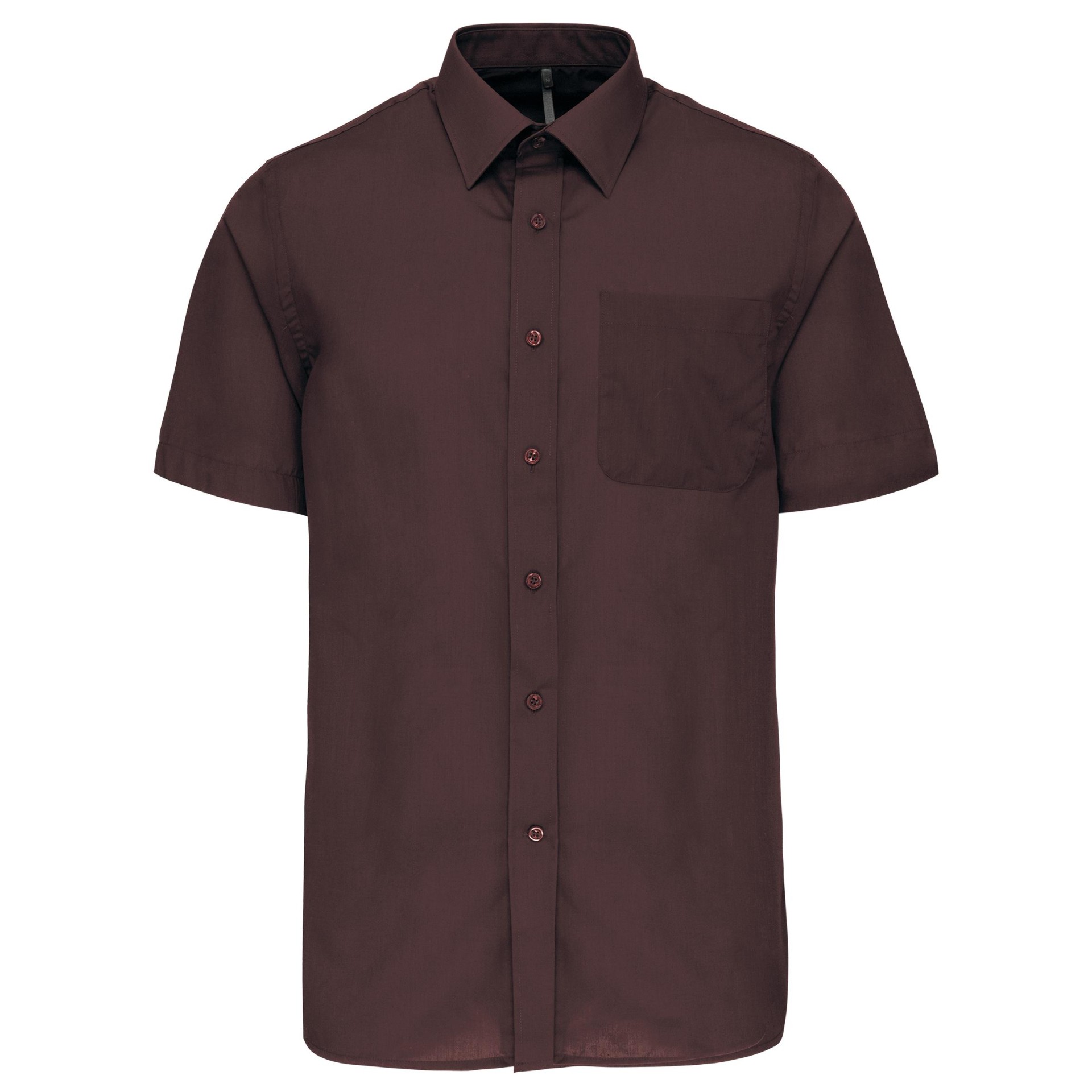 Camisa popeline manga curta de tratamento fácil - K551C