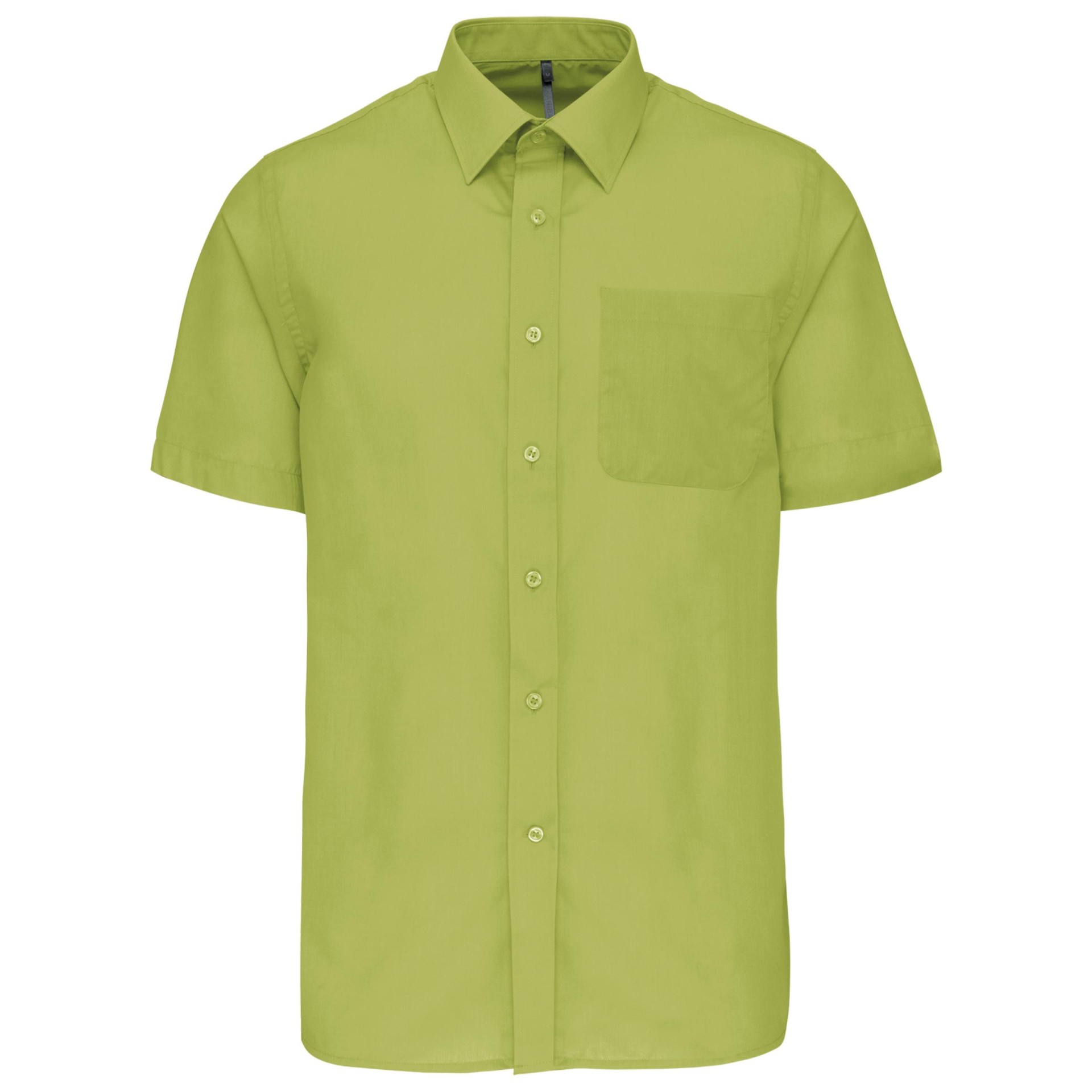 Camisa popeline manga curta de tratamento fácil - K551C
