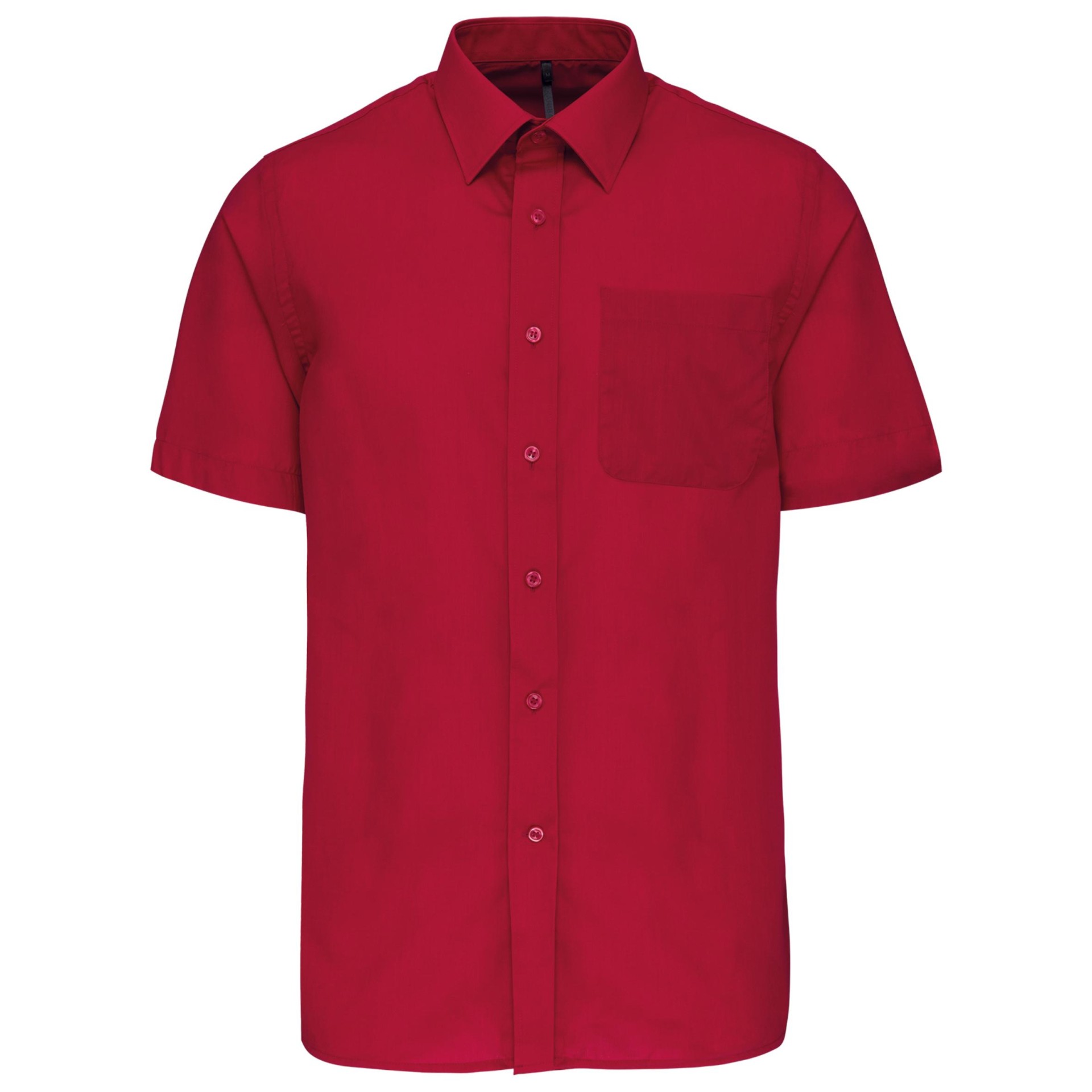 Camisa popeline manga curta de tratamento fácil - K551C