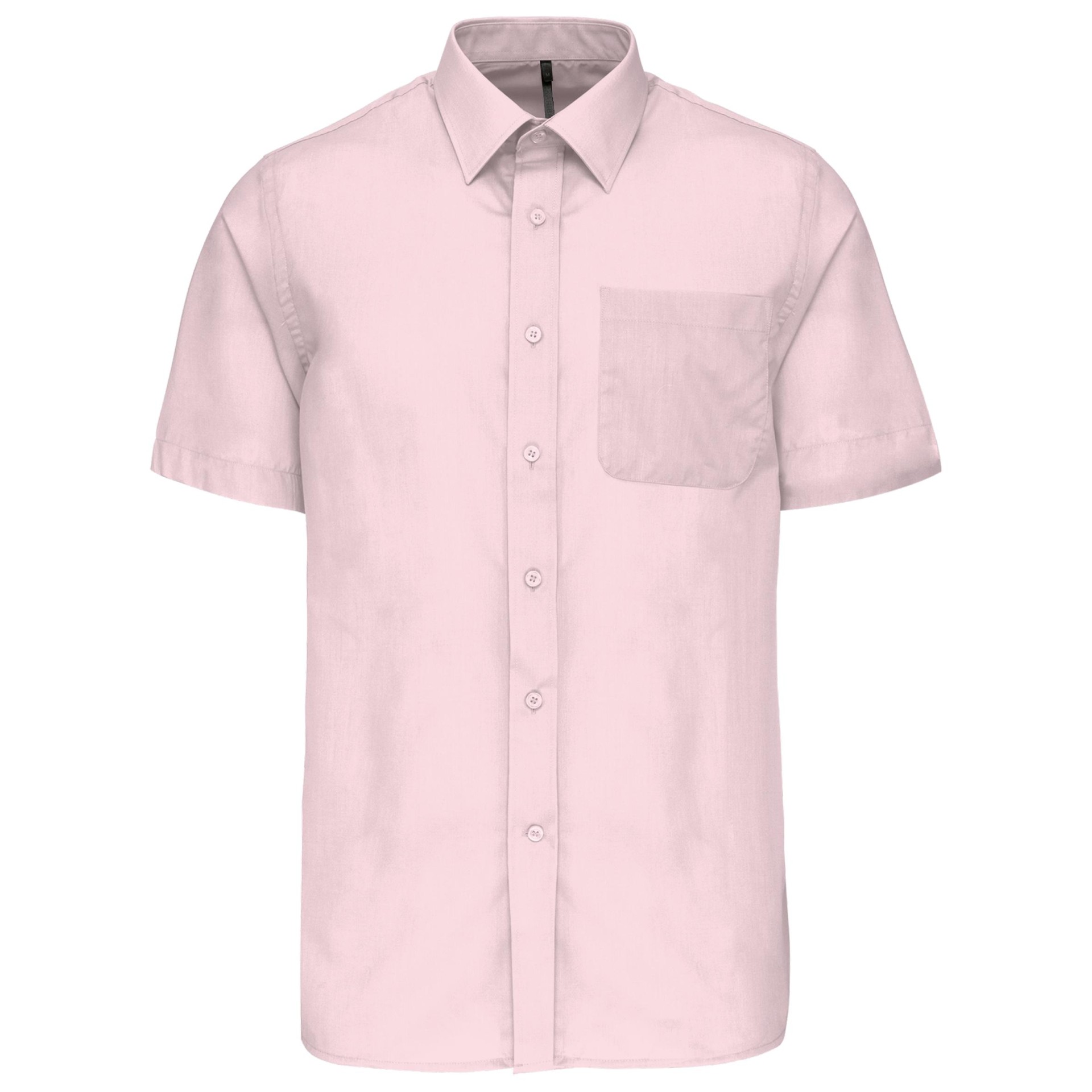 Camisa popeline manga curta de tratamento fácil - K551C