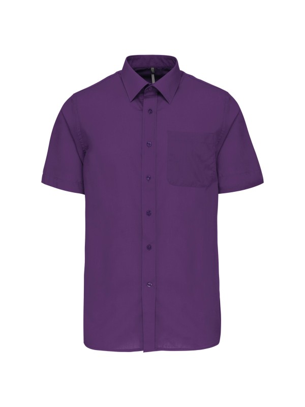 Camisa popeline manga curta de tratamento fácil - K551C