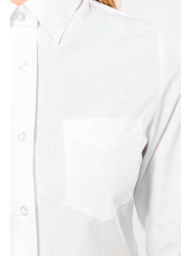 Camisa popeline manga a 3 /4  de tratamento fcil - K558