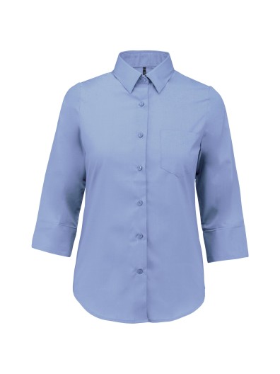 Camisa popeline manga a 3 /4  de tratamento fcil - K558C