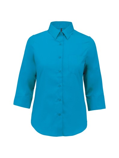 Camisa popeline manga a 3 /4  de tratamento fcil - K558C