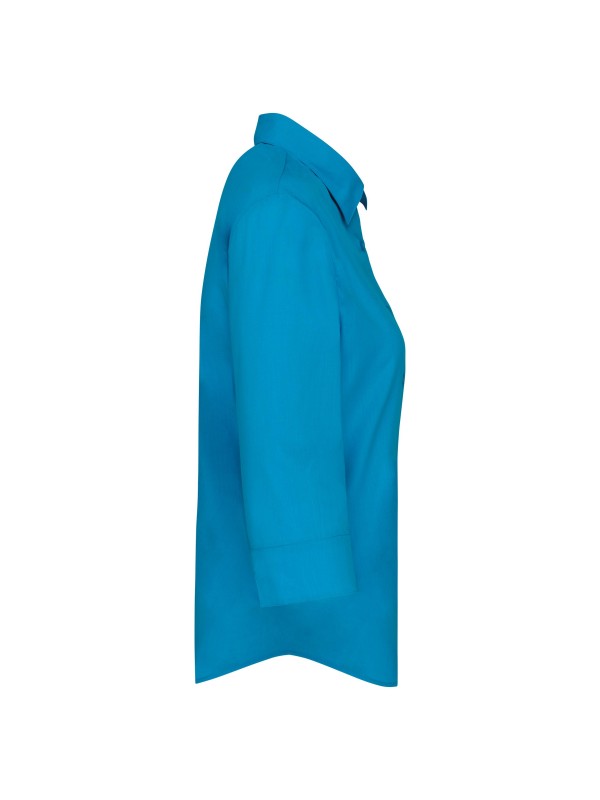 Camisa popeline manga a 3 /4  de tratamento fcil - K558C