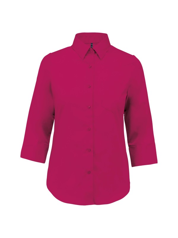 Camisa popeline manga a 3 /4  de tratamento fcil - K558C