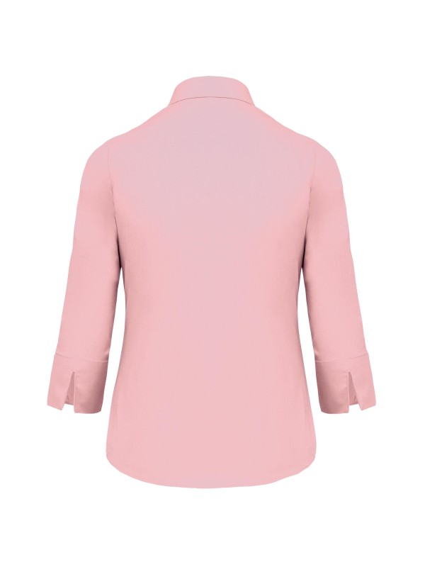 Camisa popeline manga a 3 /4  de tratamento fcil - K558