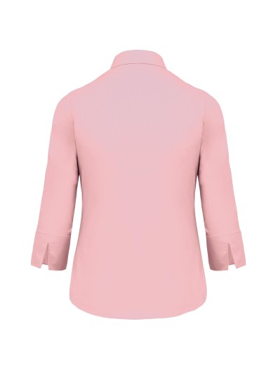 Camisa popeline manga a 3 /4  de tratamento fcil - K558