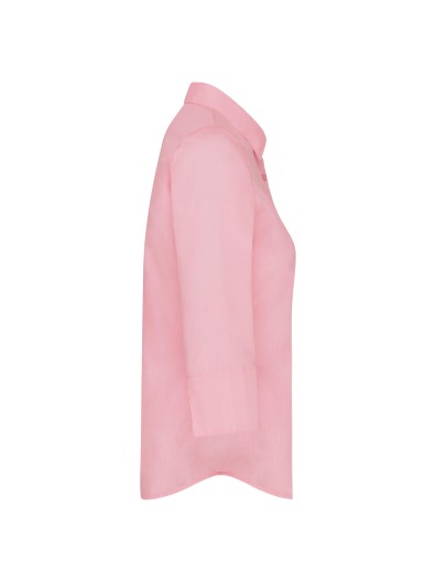 Camisa popeline manga a 3 /4  de tratamento fcil - K558