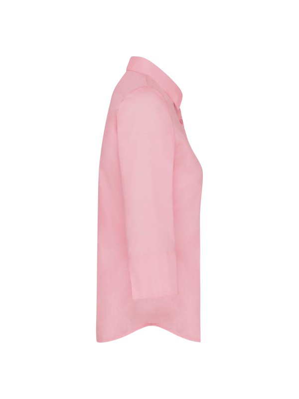 Camisa popeline manga a 3 /4  de tratamento fcil - K558