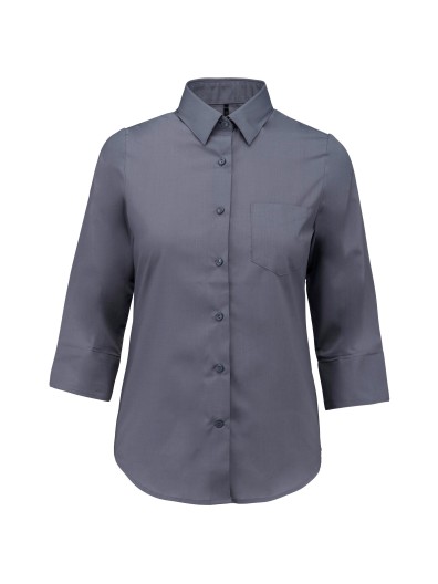 Camisa popeline manga a 3 /4  de tratamento fcil - K558C