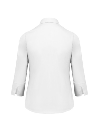 Camisa popeline manga a 3 /4  de tratamento fcil - K558