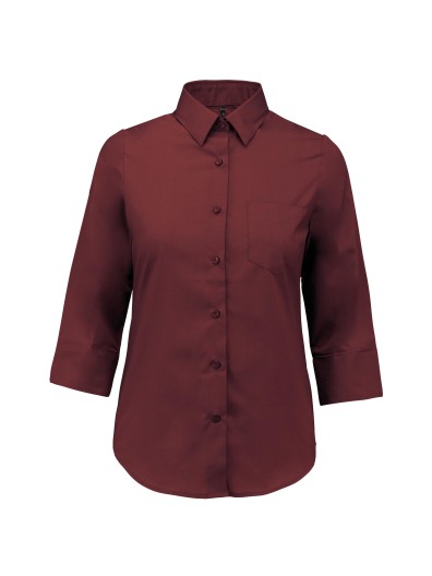 Camisa popeline manga a 3 /4  de tratamento fcil - K558C