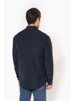 Camisa de bombazina de manga comprida - K599