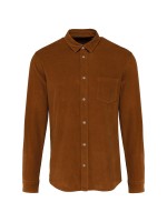 Camisa de bombazina de manga comprida - K599