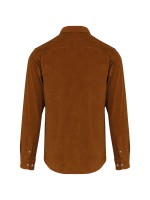 Camisa de bombazina de manga comprida - K599