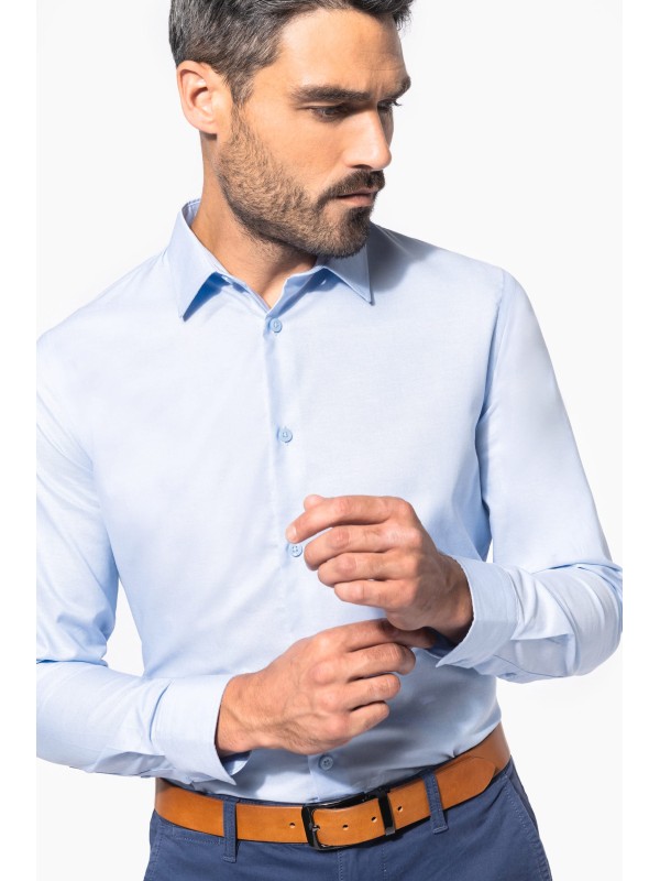 Camisa Oxford manga comprida - K595