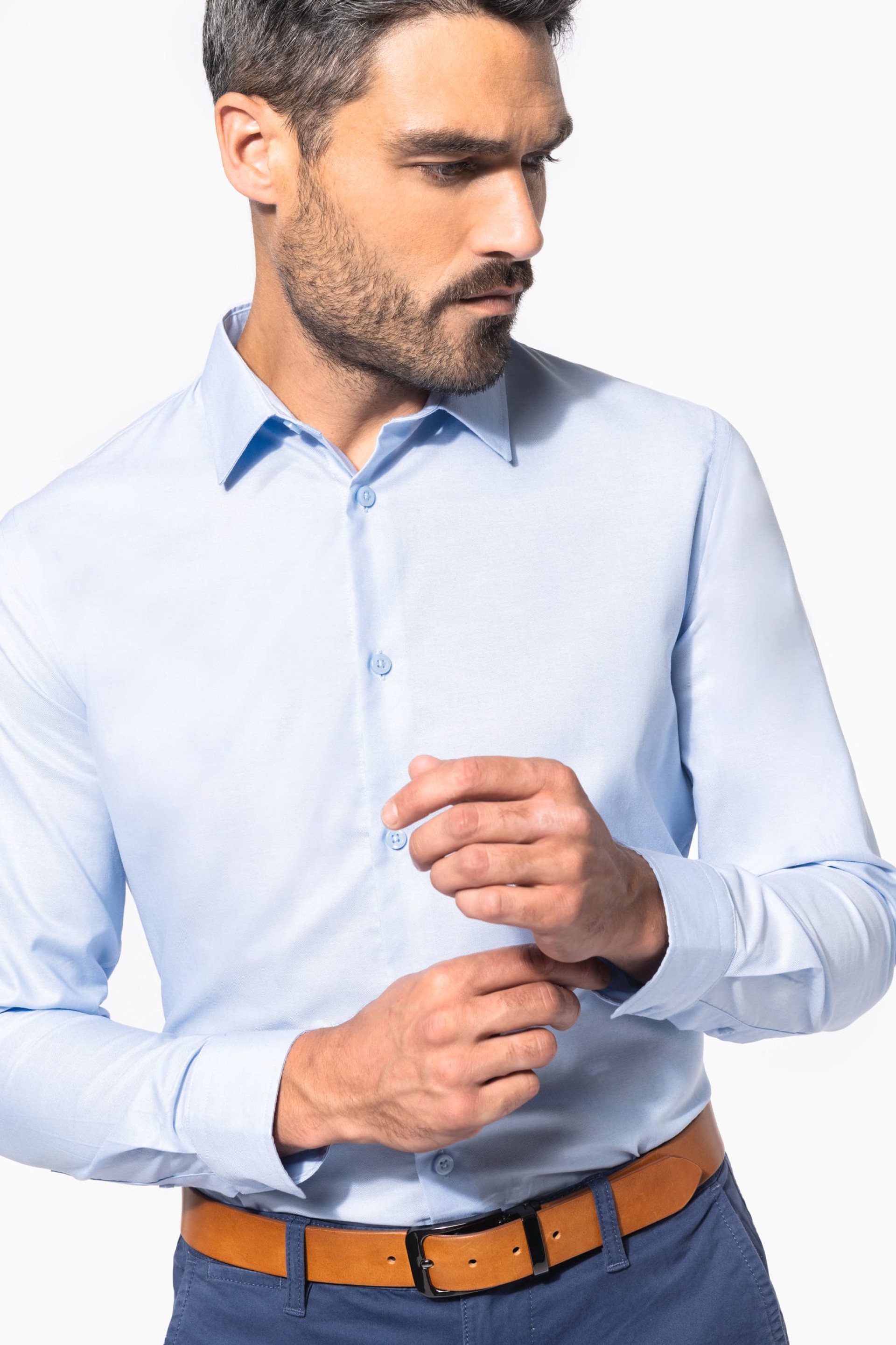 Camisa Oxford manga comprida - K595