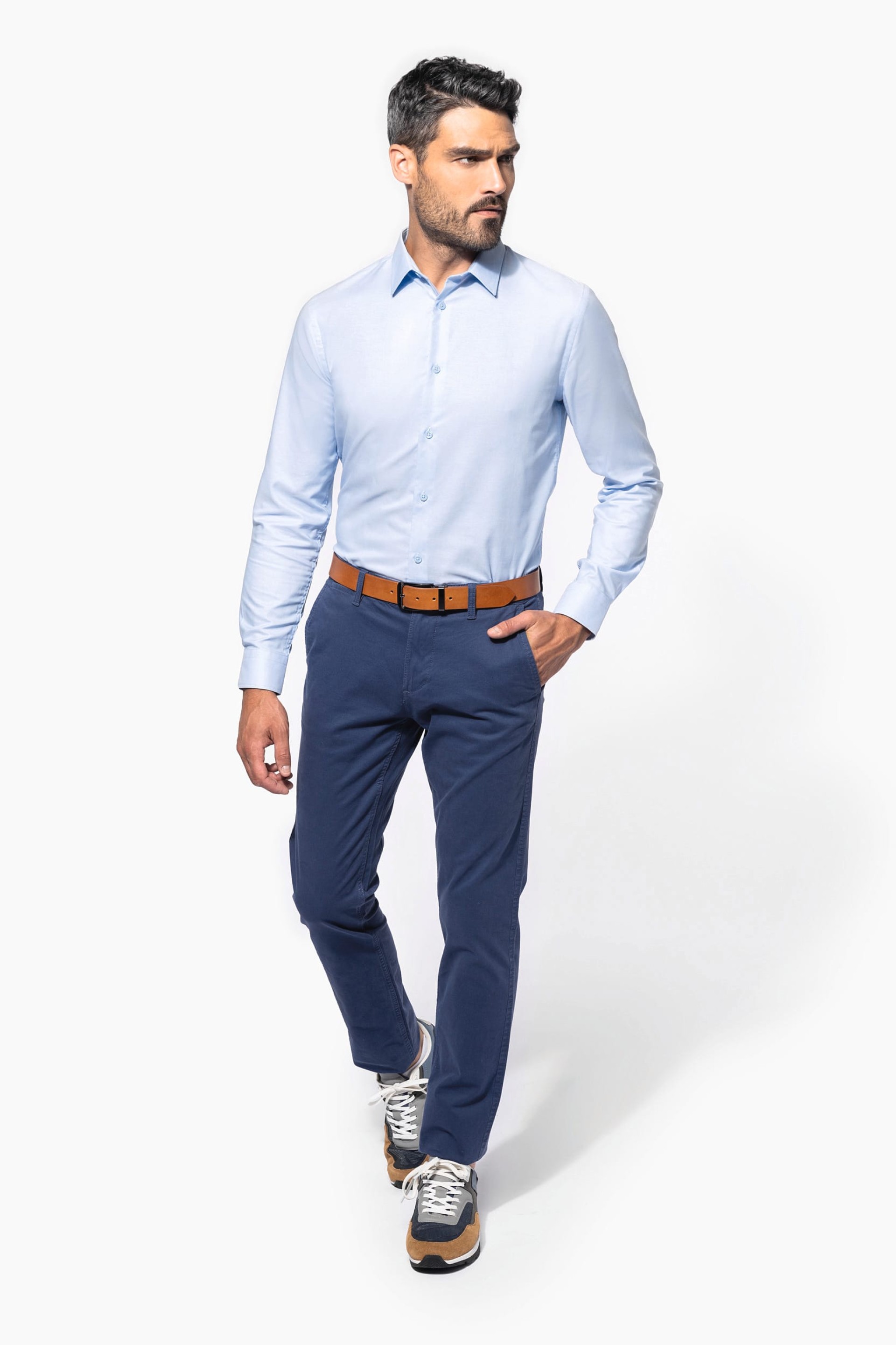 Camisa Oxford manga comprida - K595