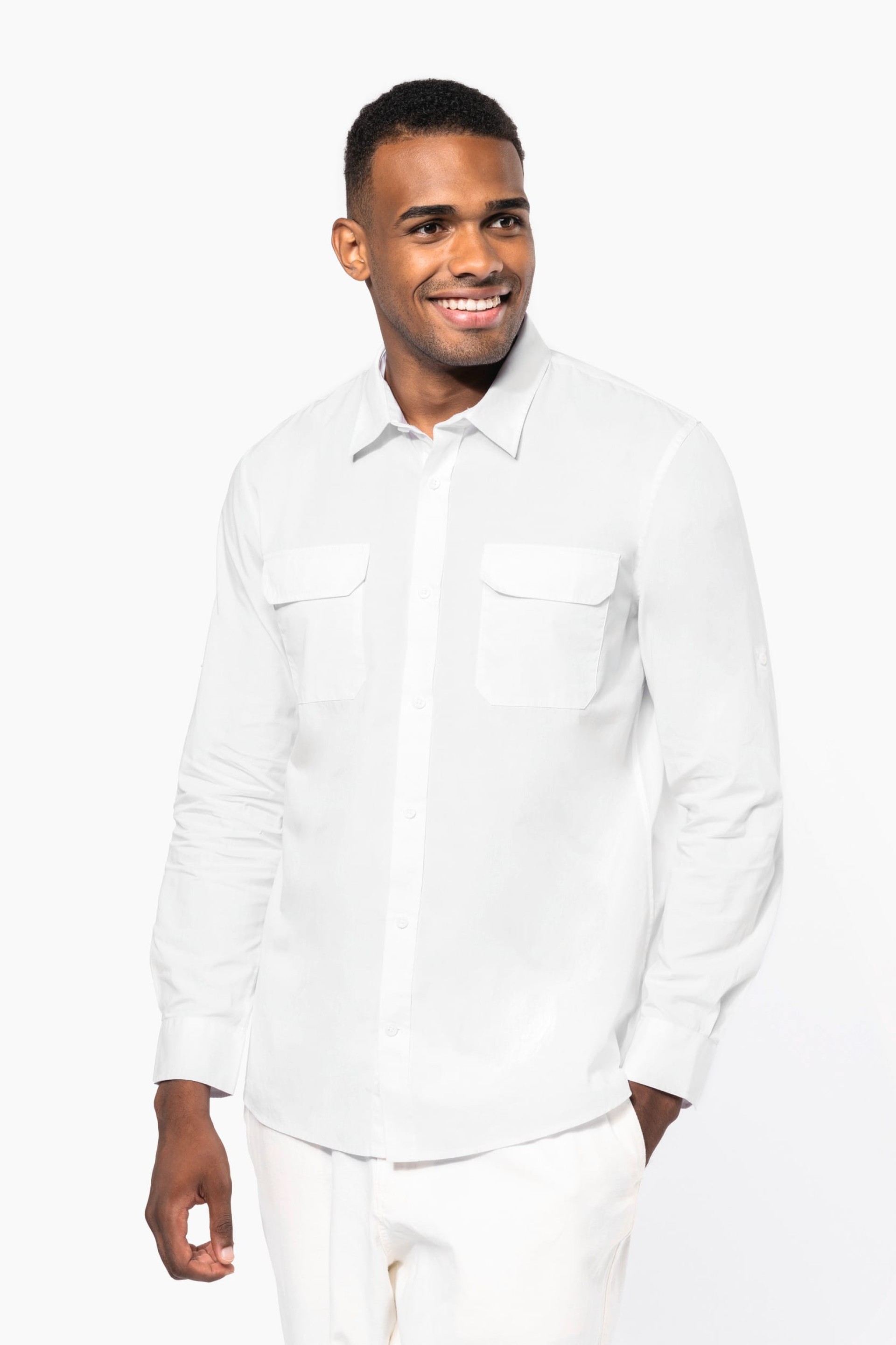 Camisa Safari de manga comprida - K590