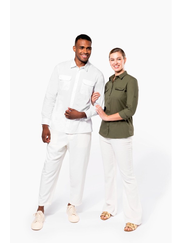 Camisa Safari de manga comprida - K590