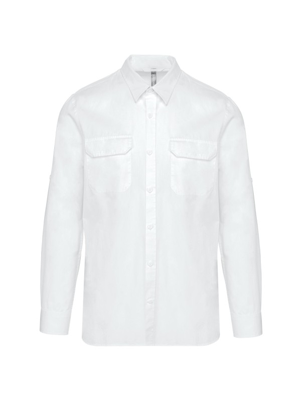 Camisa Safari de manga comprida - K590