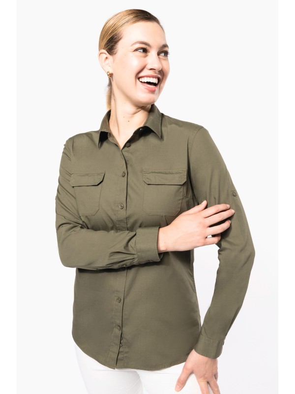 Camisa Safari manga comprida - K591