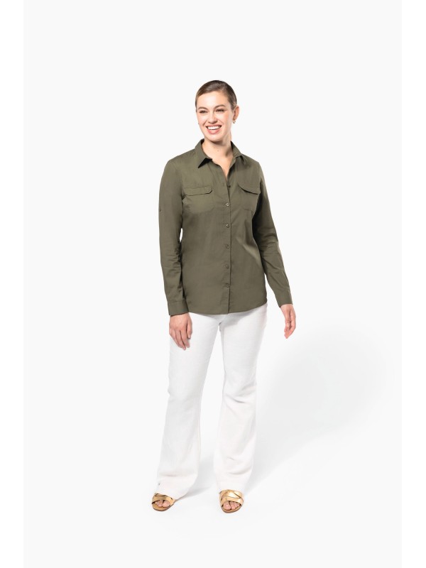 Camisa Safari manga comprida - K591