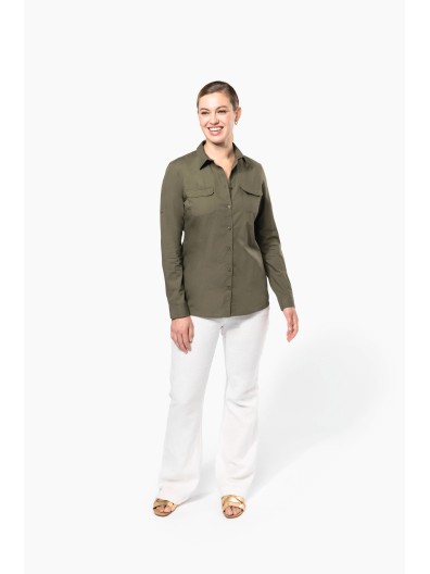 Camisa Safari manga comprida - K591