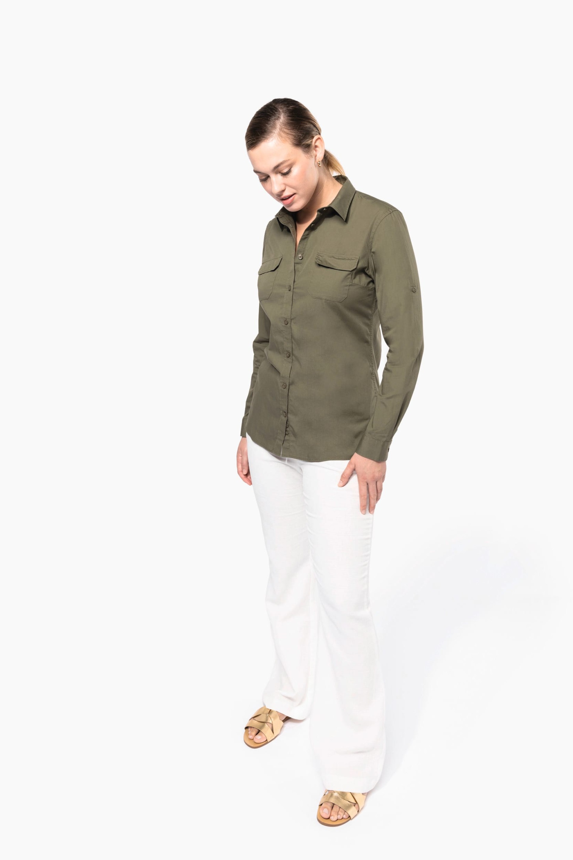 Camisa Safari manga comprida - K591