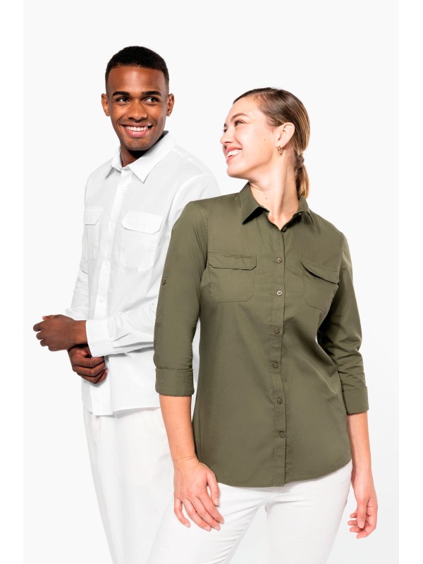 Camisa Safari manga comprida - K591