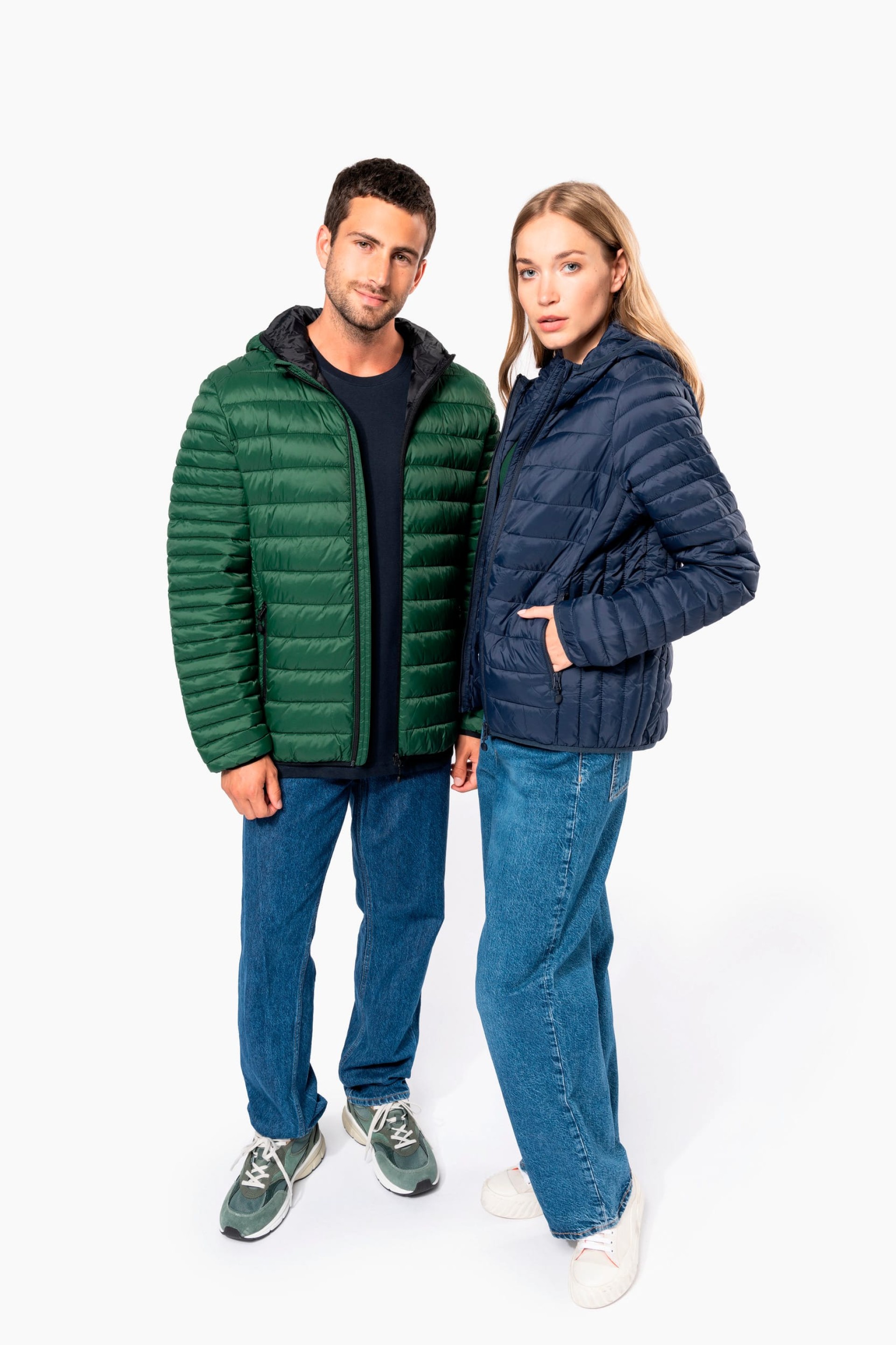 Blusão acolchoado leve com capuz - K6110