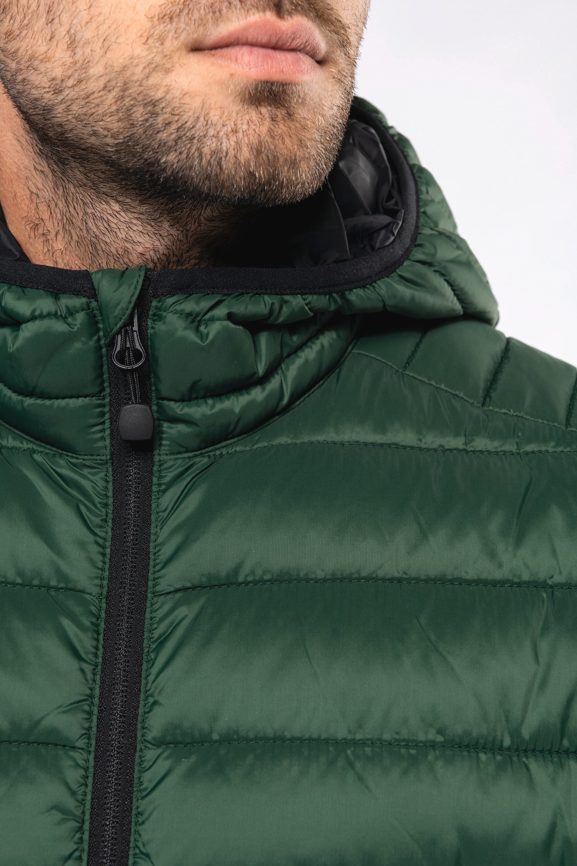 Blusão acolchoado leve com capuz - K6110