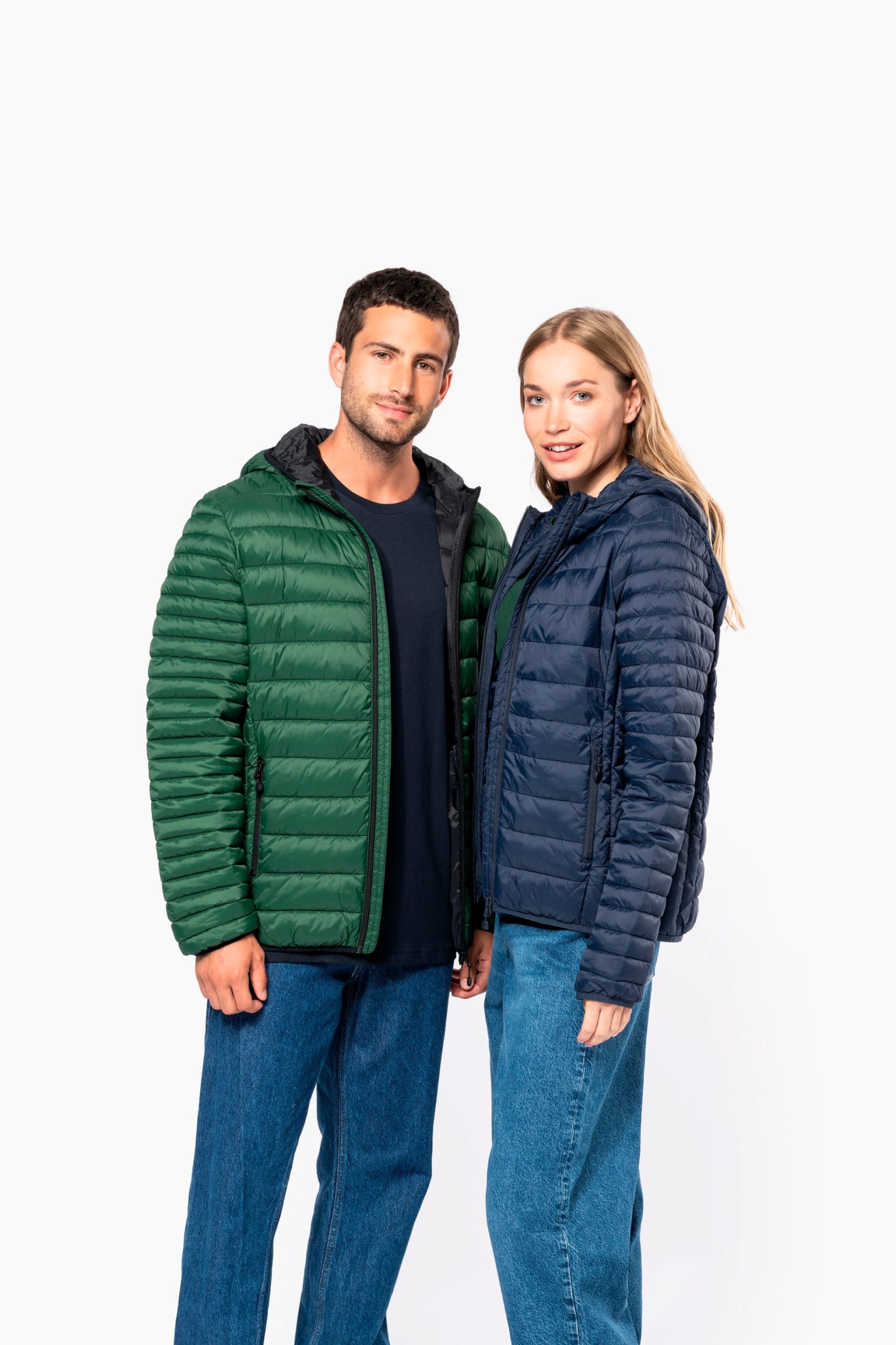 Blusão acolchoado leve com capuz - K6111