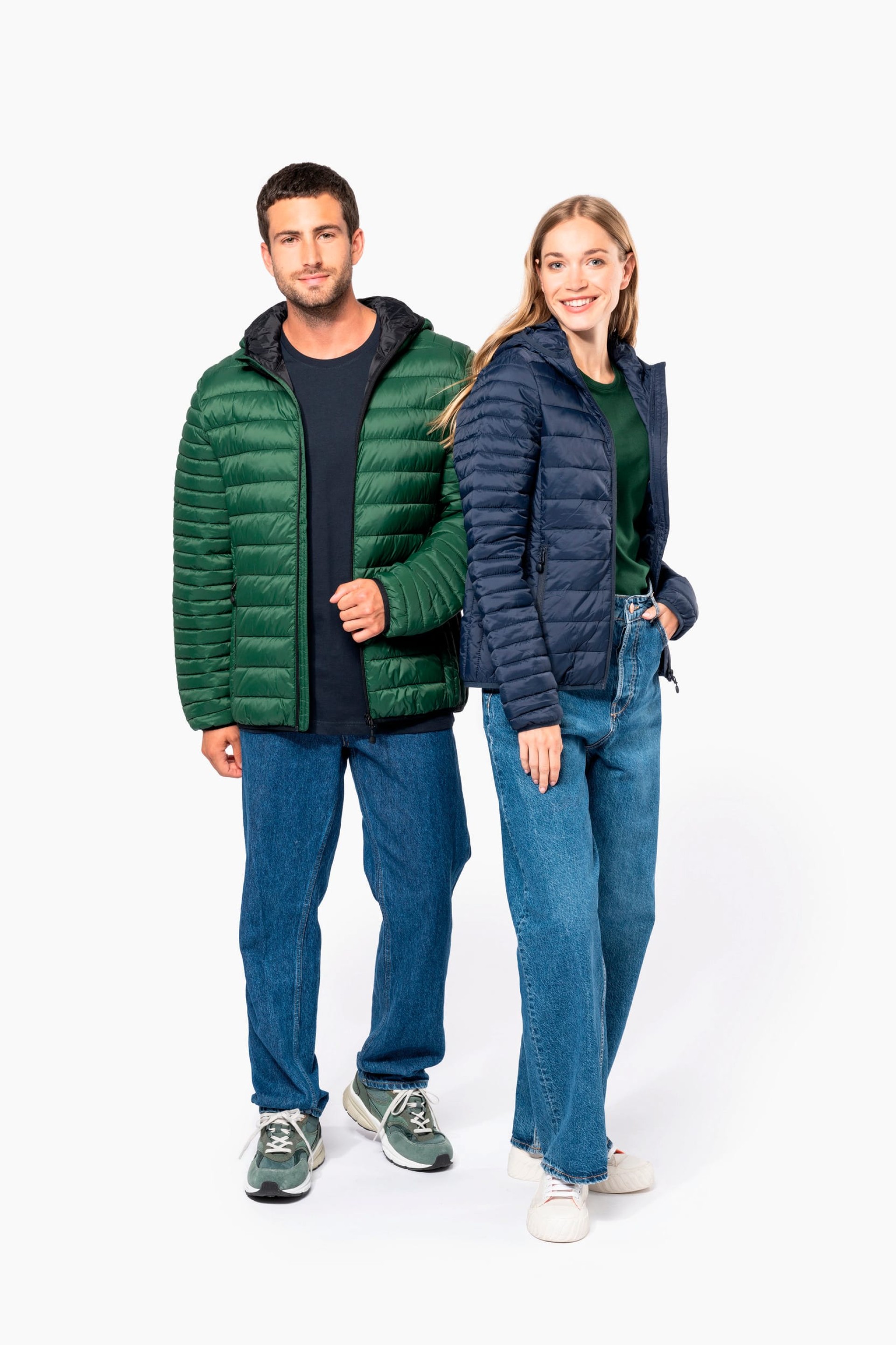 Blusão acolchoado leve com capuz - K6111