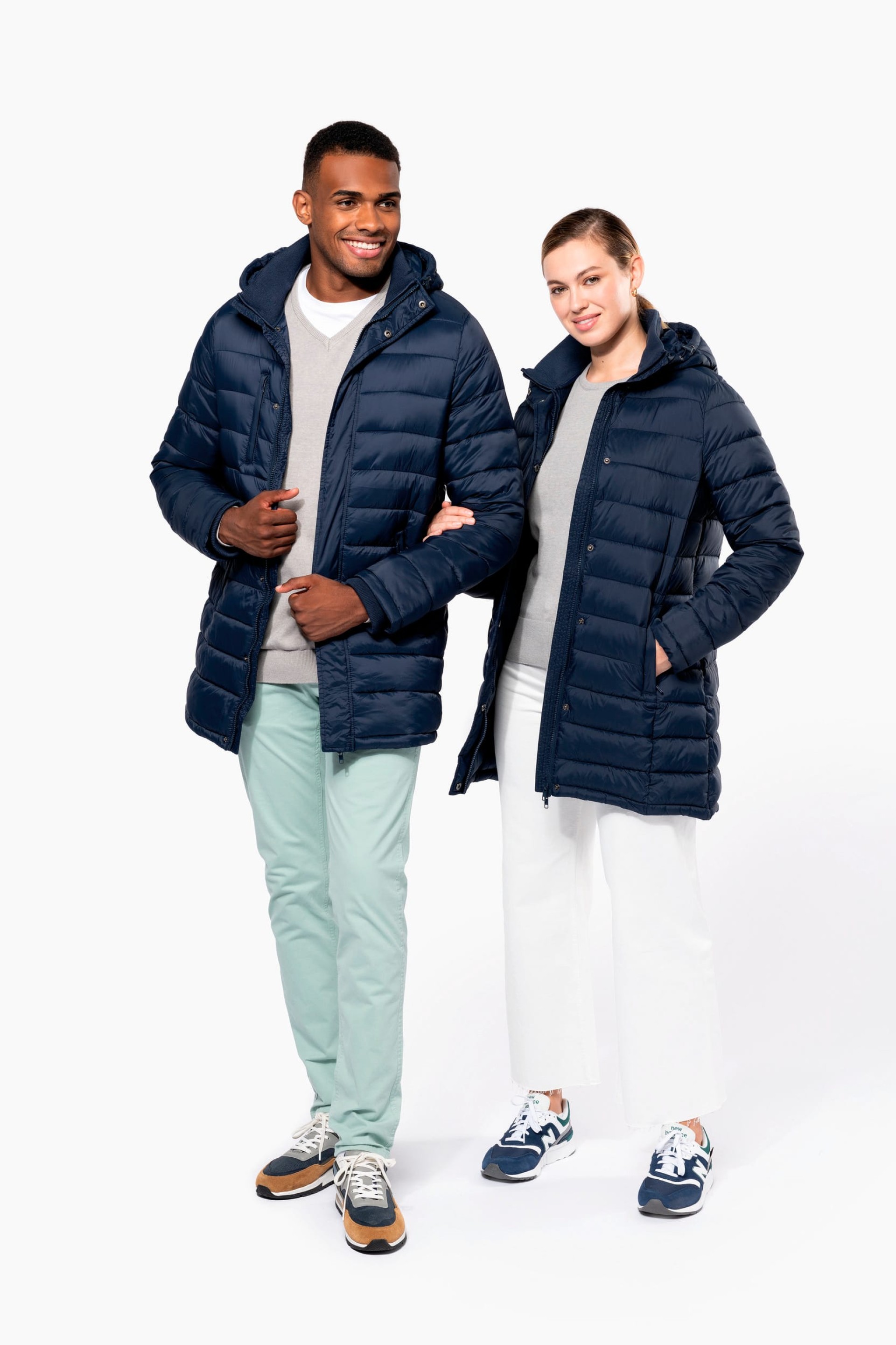 Blusão acolchoado leve com capuz - K6129