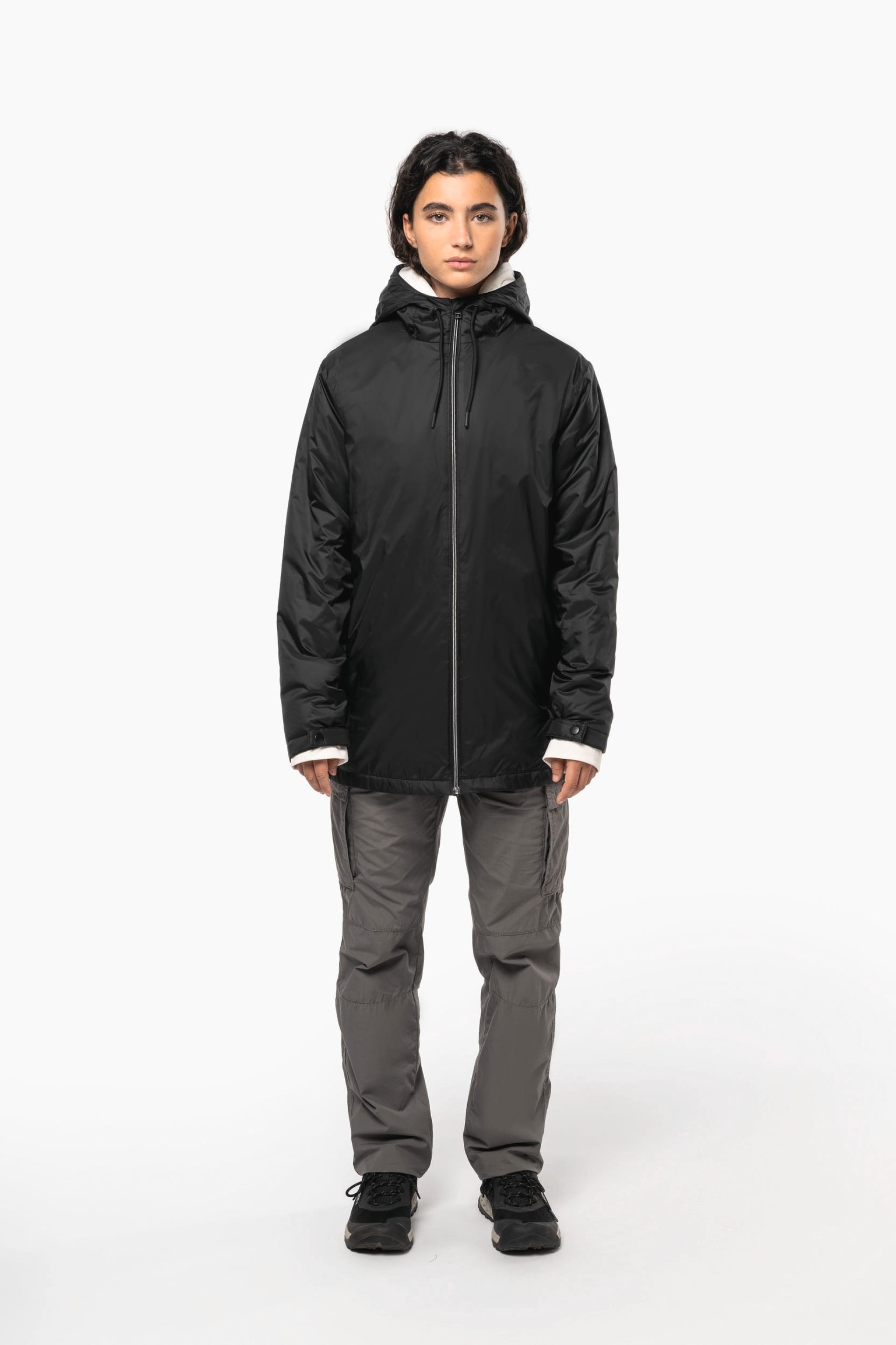 Blusão com capuz e forro micropolar - K6153