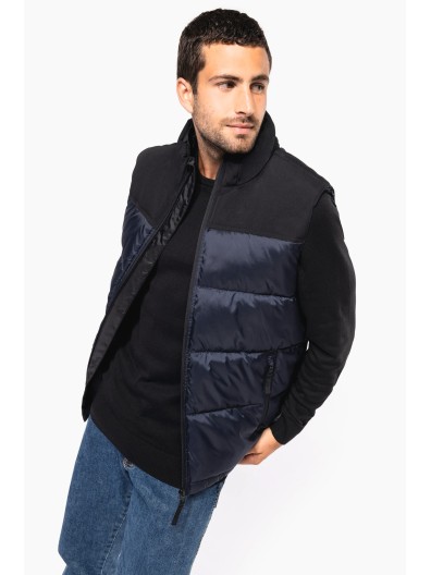 Colete acolchoado bicolor unissexo - K6162
