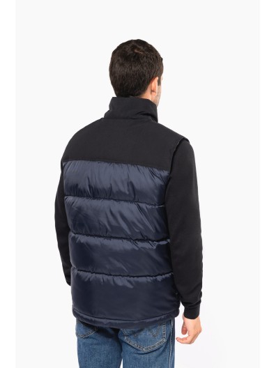 Colete acolchoado bicolor unissexo - K6162