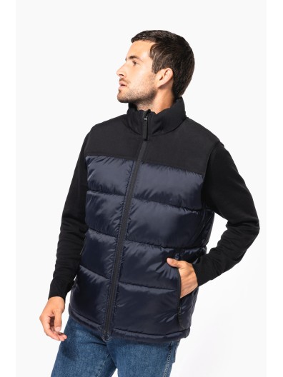 Colete acolchoado bicolor unissexo - K6162