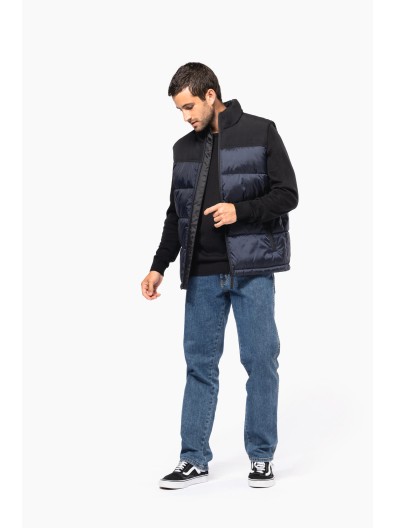 Colete acolchoado bicolor unissexo - K6162