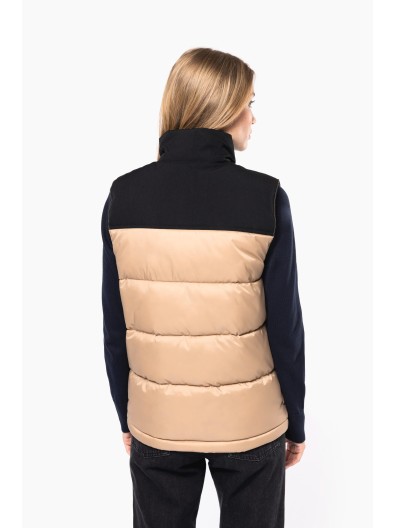 Colete acolchoado bicolor unissexo - K6162