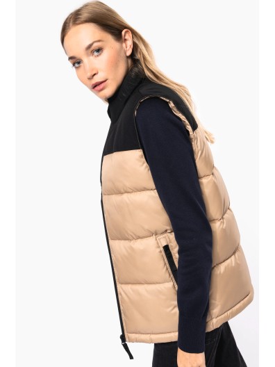 Colete acolchoado bicolor unissexo - K6162