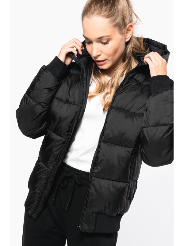 Bluso ripstop reciclado com capuz unissexo - K6166