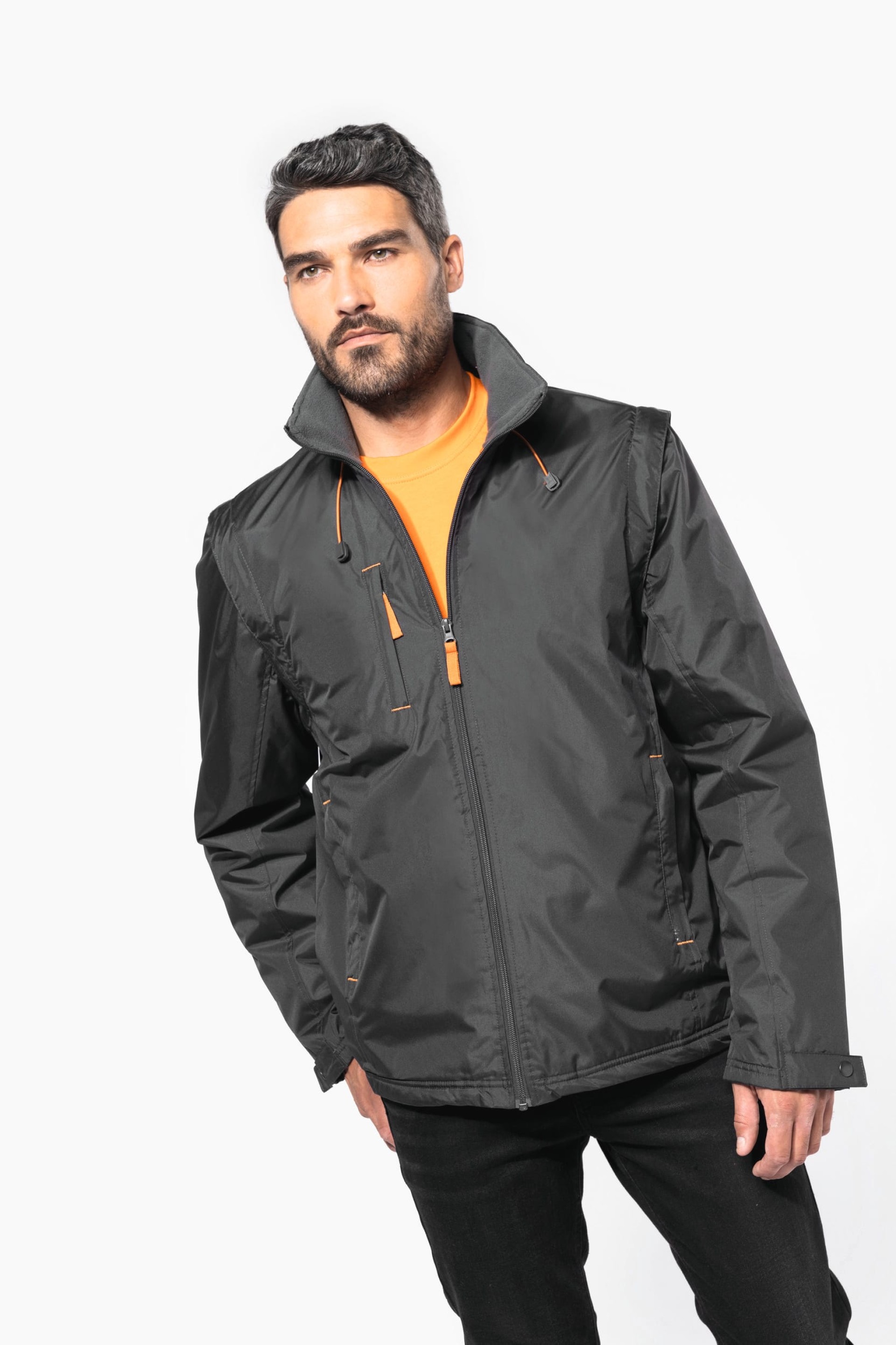 Blusão com mangas amovíveis - K639