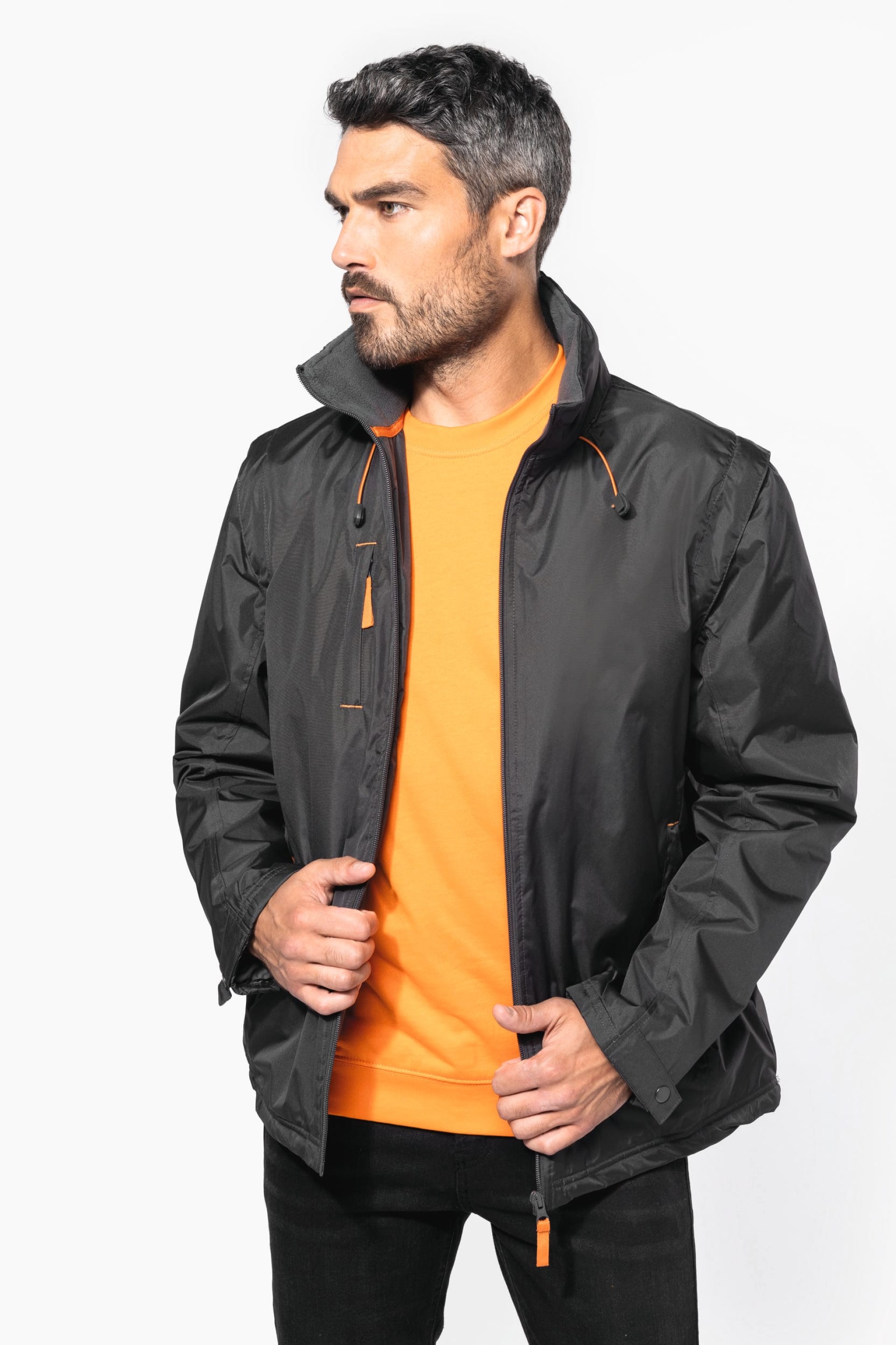 Blusão com mangas amovíveis - K639